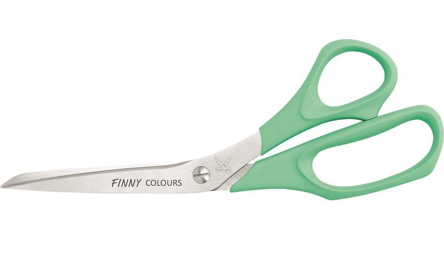 Nůžky rovné-plast.rukojeť (zelené); Kretzer Solingen FINNY