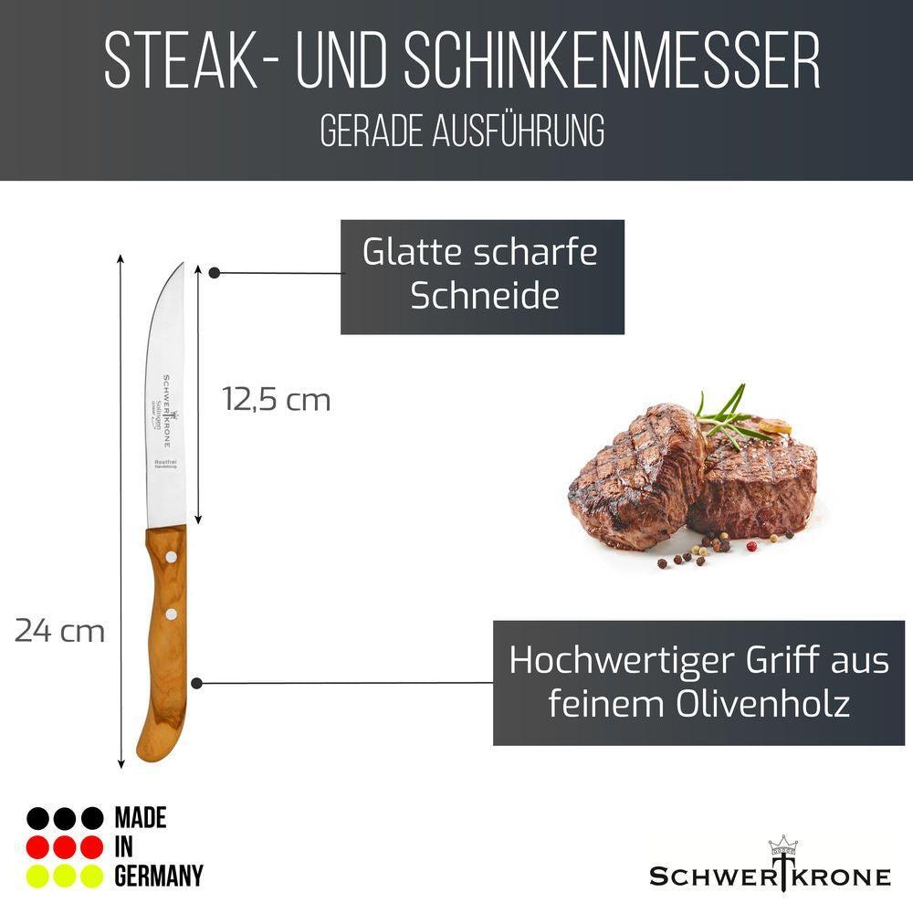 Steakový nůž; Německé kvality Schwertkrone Solingen